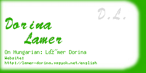 dorina lamer business card